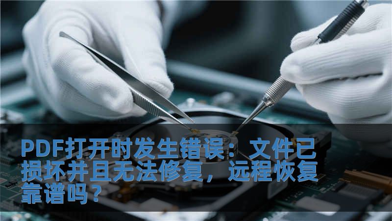 PDF打开时发生错误:文件已损坏并且无法修复,远程恢复靠谱吗?