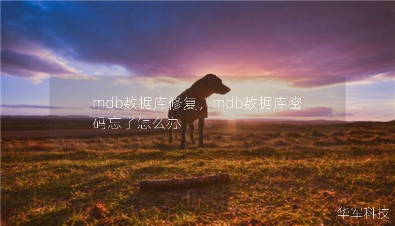 mdb数据库修复，mdb数据库密码忘了怎么办