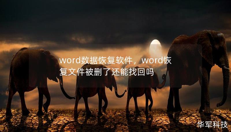 word数据恢复软件，word恢复文件被删了还能找回吗