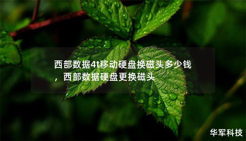 西部数据4t移动硬盘换磁头多少钱，西部数据硬盘更换磁头