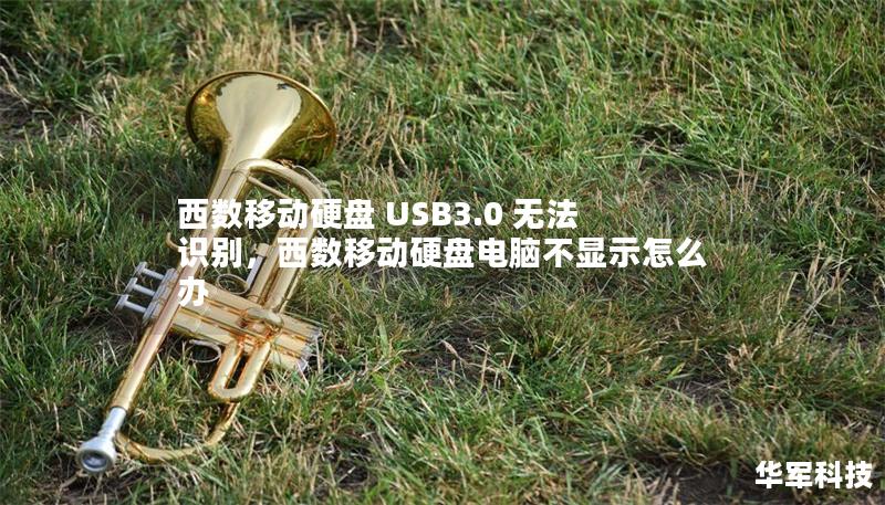 西数移动硬盘 USB3.0 无法识别，西数移动硬盘电脑不显示怎么办