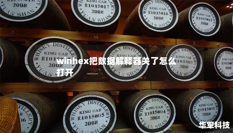 winhex把数据解释器关了怎么打开