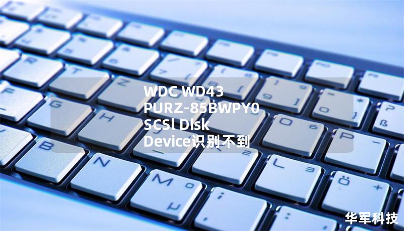 WDC WD43 PURZ-85BWPY0 SCSl Disk Device识别不到