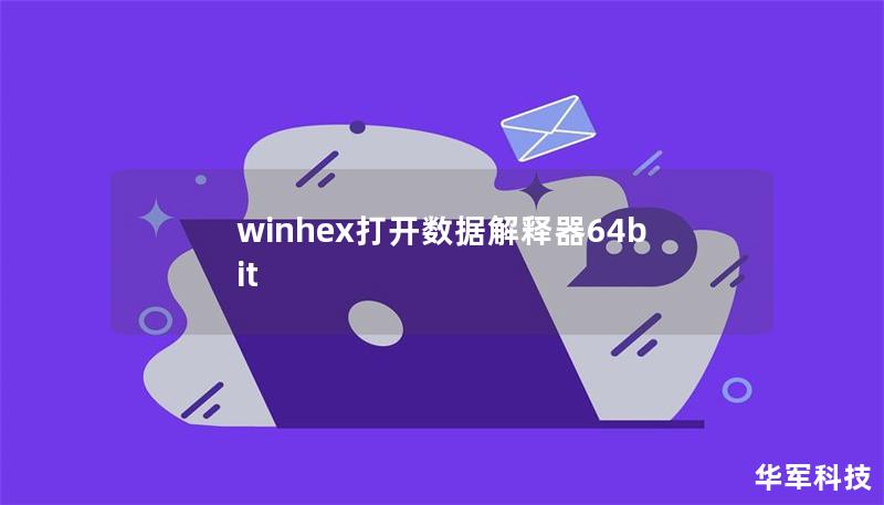 winhex打开数据解释器64bit